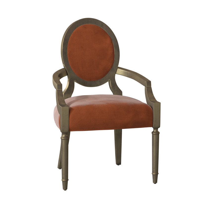 Caracole Classics Chit Chat Upholstered King Louis Back Arm Dining